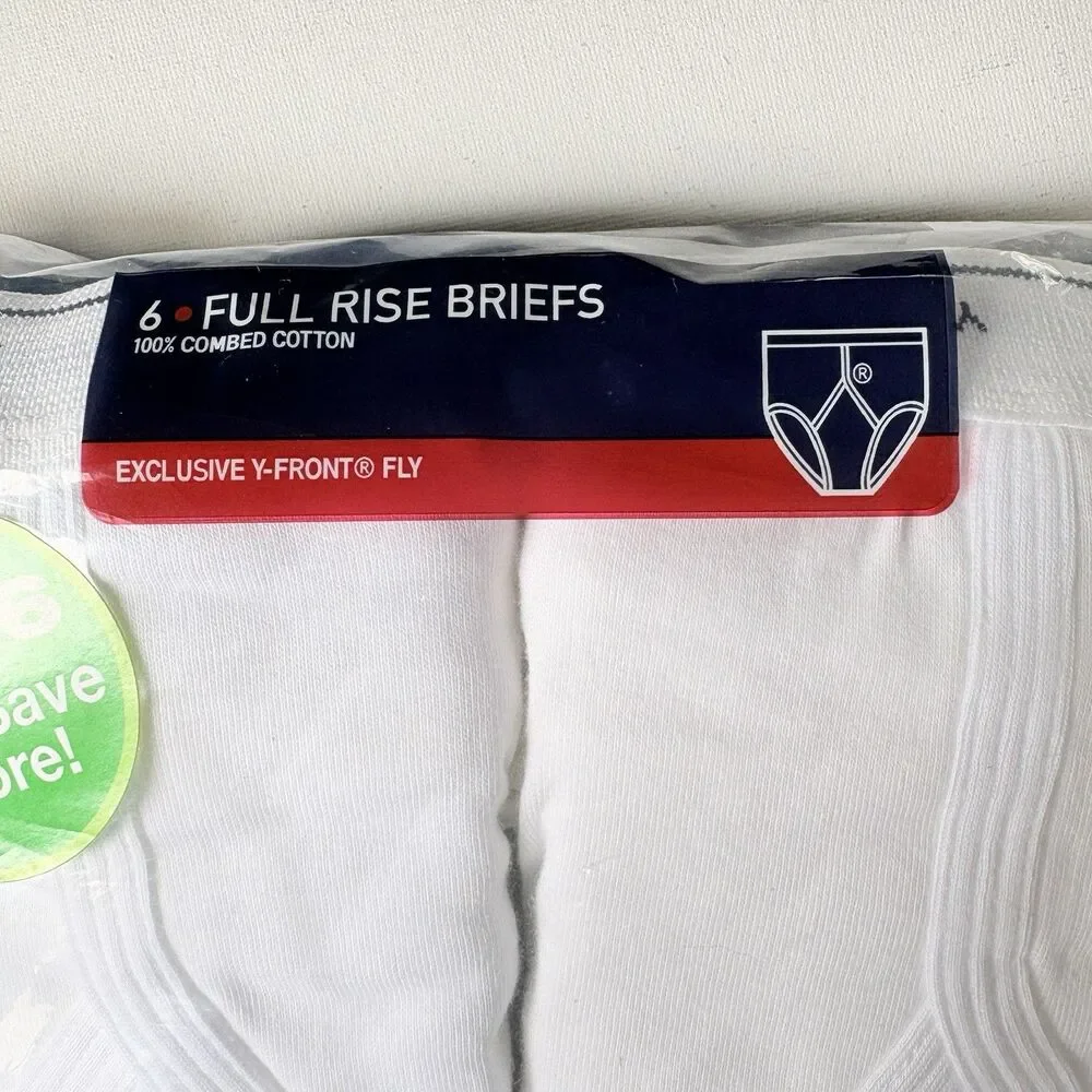 Jockey Mens Classic Full Rise Briefs Size 36 100% Cotton Y-Front Fly 6-pack Vtg - Picture 11 of 11